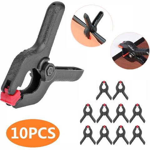 1/4/8/10pcs 2inch Spring Clamps DIY Woodworking Tools Plastic Nylon Clamps For Woodworking Spring Clip Photo Studio Background ► Photo 1/6