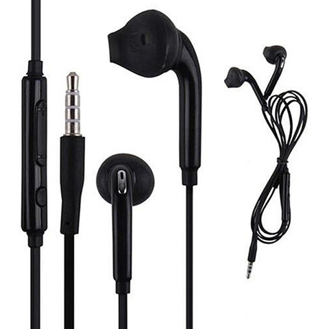 3.5mm Black Wired Headphones In-ear Headphones With Microphone For Huawei Xiaomi S6 Mobile Phone Earphone Earbuds ► Photo 1/6
