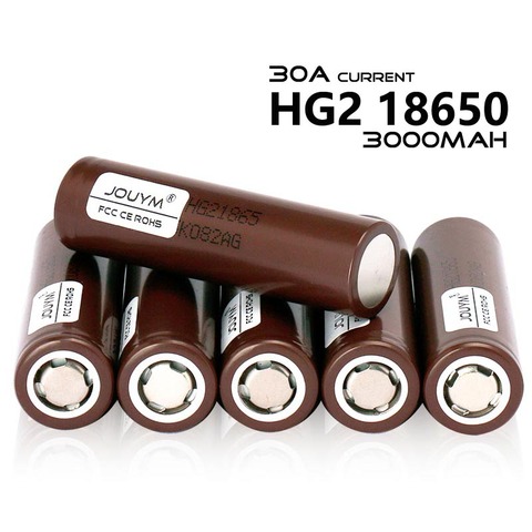 100% New HG2 18650 3000mAh Rechargeable battery 18650HG2 3.7V discharge 20A Max 30A Power batteries for screwdriver ► Photo 1/6