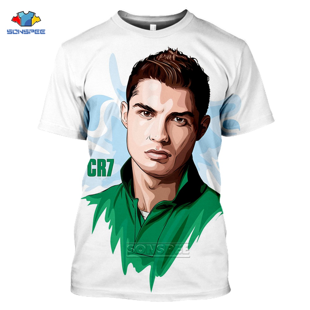 Cristiano Ronaldo Printed T-shirt, Football Printed T-shirt