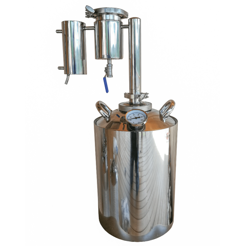 Moonshine still Yuryuzan P+ with a steam-dome, household distiller, 12 20 30 40 liters, clamp connection ► Photo 1/3