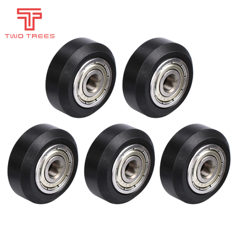 5pcs/lot CNC Openbuilds Plastic wheel POM with Bearings big Models Passive Round wheel Idler Pulley Gear perlin wheel for v-slot ► Photo 1/5