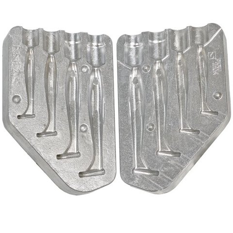 SOFT LURES MOULDS mold SOFT LURES SHAD mm.50-60-70-80 P512 ► Photo 1/1