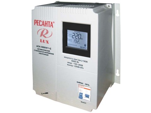 Voltage stabilizer Lux resanta series асн-5000н/1-C ► Photo 1/2