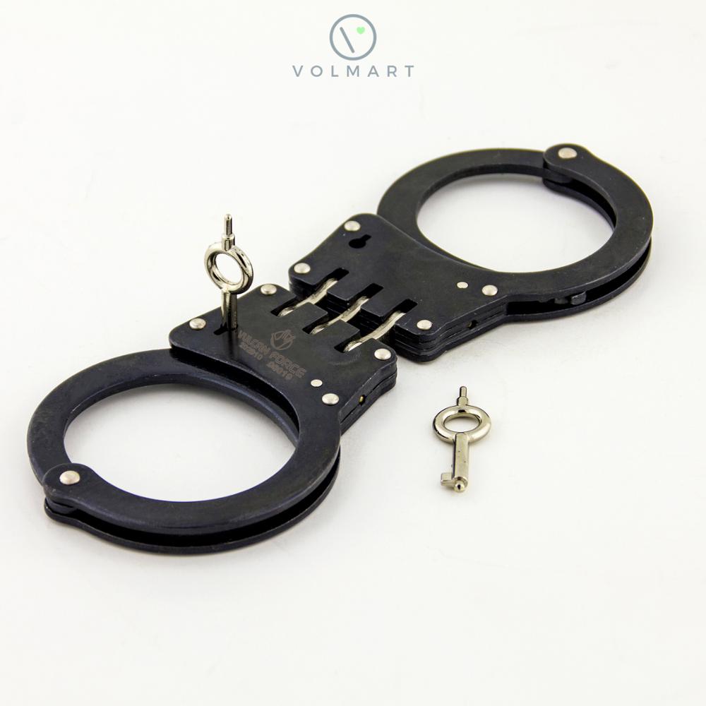 Vulcanfroce Professional Military Grade Handcuffs Carbon Steel Double Lock Keys 