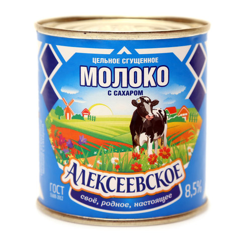 Цельное молоко. Сгущенное молоко Алексеевское вес. ТМ Алексеевское. Сгущенное молоко Алексеевское в банке.