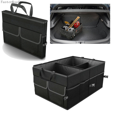 Car Storage Collapse Trunk Back Bin Bag Caddy Organizer Ford Hyundai Automobiles Interior Accessories Stowing Tidying Trunk Box ► Photo 1/6