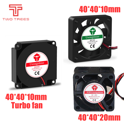 DC 5V/12V/24V Computer CPU Cooler Mini 4010 Cooling Fan 40x40x10mm/40x40x20mm Small Exhaust Fan for Ender 3 CR10 3D Printer ► Photo 1/6