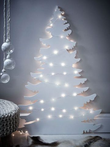 Christmas tree wall made of wood, painted ► Photo 1/1
