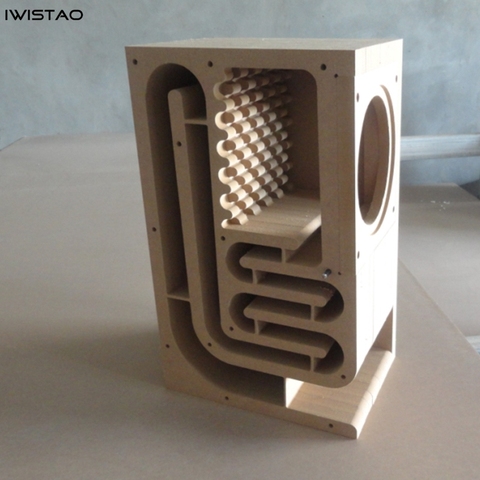 IWISTAO 6.5 Inch Full Range Empty Speaker Cabinet Kits Labyrinth Structure High-density Fibreboard for Tube Amp ► Photo 1/4