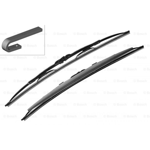 Bosch wiper blades twin with spoiler [602s] 600/600mm (3397118302) ► Photo 1/2