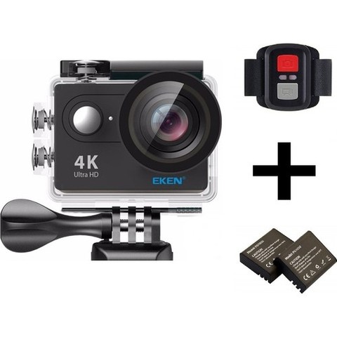 Eken H9R 4K Ultra Hd Wifi Action Camera + Spare Battery - Black ► Photo 1/6