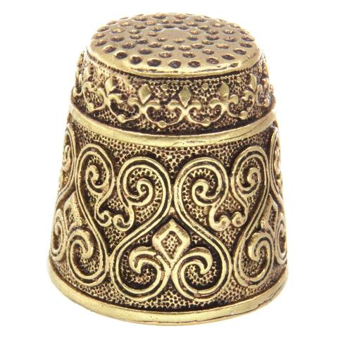 Напёрсток for sewing pattern beautiful souvenir gift accessory bronze brass thimble Russian 2615 ► Photo 1/3
