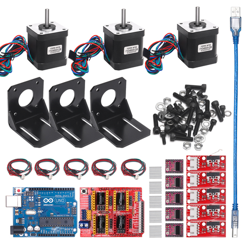 Professional 3d Printer CNC Kit +UNO R3 Board+RAMPS 1.4 Mechanical Switch Endstop+DRV8825 Motor Driver+Nema 17 motor ► Photo 1/1