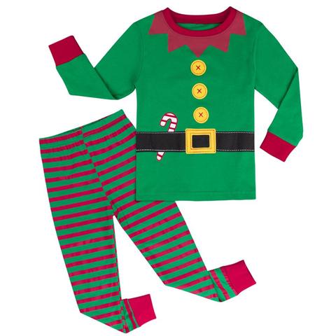 Christmas Pajamas Set for kids Boys Xmas Elf Sleepwear Children  Santa Claus Nightwear Toddler New Year Festival Costume ► Photo 1/6