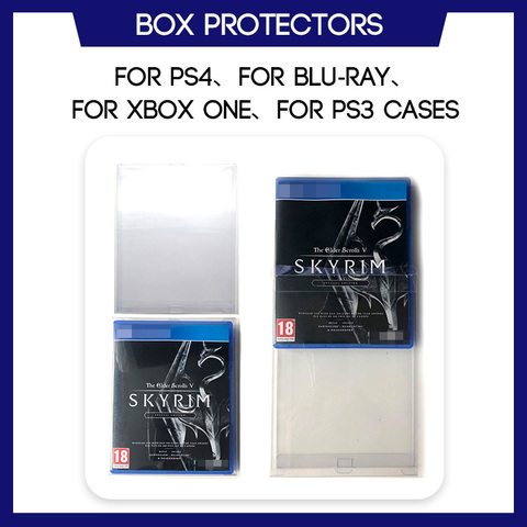 Box Protector Sleeve For PS4 For Blu-ray For Xbox One For PS3 Game Custom Clear Plastic Protection ► Photo 1/6