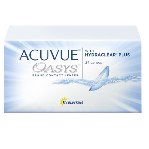 Contact lenses Acuvue Oasys with hydraclear plus (up. 24 lenses) curvature radius 8.4 and 8.8mm,lens space,lenses crazy,big eye lens,lenses demon,brown lenses,eye lens for vision,lenses Halloween,Colored lenses ► Photo 1/1