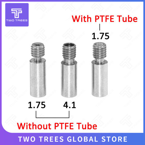 3D printer Cold Water Throat for E3D Accessories hot end throat stainless steel 3D printer accessories With PTFE Tube 3d print ► Photo 1/6