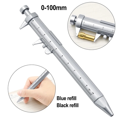 1PC New Multifunction Gel Ink Pen Vernier Caliper Roller Ball Pen Stationery Ball-Point 0.5mm Drop shipping ► Photo 1/6
