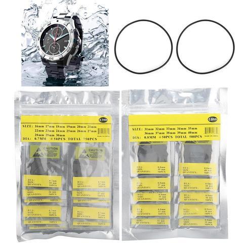 500pcs/bag O Ring Rubber Seal Watch Back Cover Seal Gaskets Watch Repairing Tool High Quality Watch tool kit For Watchmaker c ► Photo 1/6