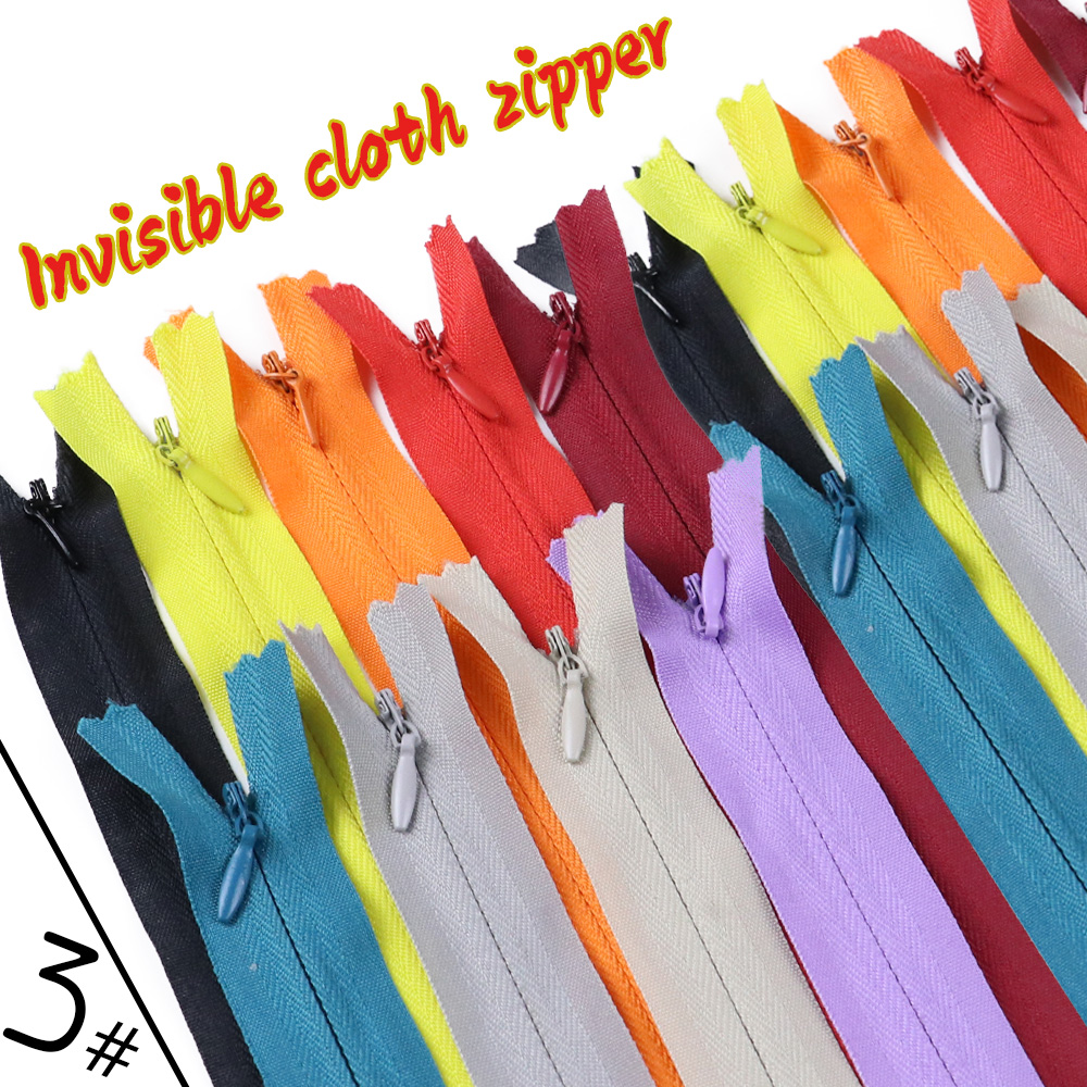  Fabric Closure 10pcs/Bag 28cm-60cm Long Invisible