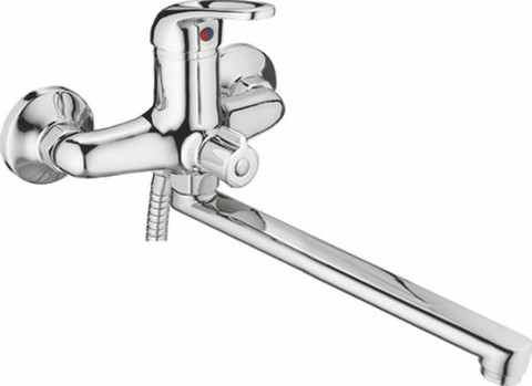 Bath mixer with shower ledeme l2239-b single lever Chrome ► Photo 1/1