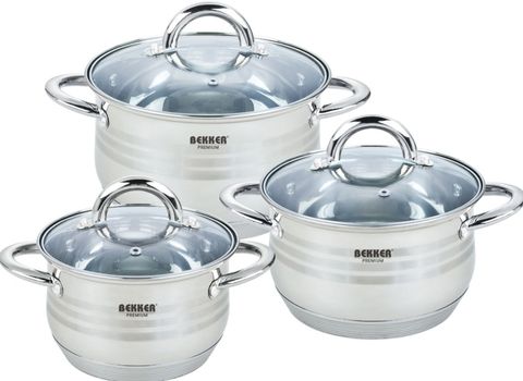 Bekker bk-1605 premium, set of pots 6 items ► Photo 1/1