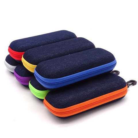 Portable Eyewear Cases Cover Sunglasses Hard Case For Women Men Glasses Box With Lanyard Zipper Eyeglass Cases ► Photo 1/6