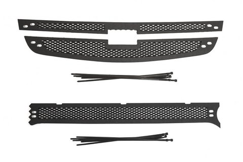 Protective mesh radiator grille and front bumper grille Chevrolet Niva Bertone 2009-. Protective plastic accessories ► Photo 1/4