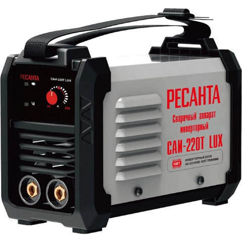 Welding machine inverter resanta саи-220т Lux (7800 W; hot start; protection from K/circuit; fast and Furious arc) ► Photo 1/1