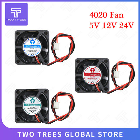 4020 CoolingFan ( 40*40*20mm ) 4020 5V/12V/24V Computer CPU Cooler Mini Cooling Fan Small Exhaust for 3D Print 2 pin 3D printer ► Photo 1/4