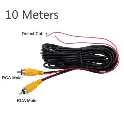 10m Video Cable For Auto Rear View Camera Super Long 10 Meters RCA Backup Reverse Camera Wire For Truck Lorry Monitor Cable 2022 ► Photo 1/6