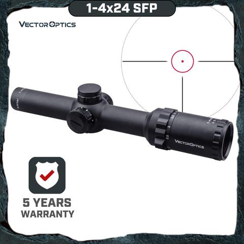 Vector Optics Arbiter 1-4x24 SFP Hunting Riflescope Illuminated Red Dot Sight For Heavy Recoil .308 30-06 cal. Rifles & Airguns ► Photo 1/6