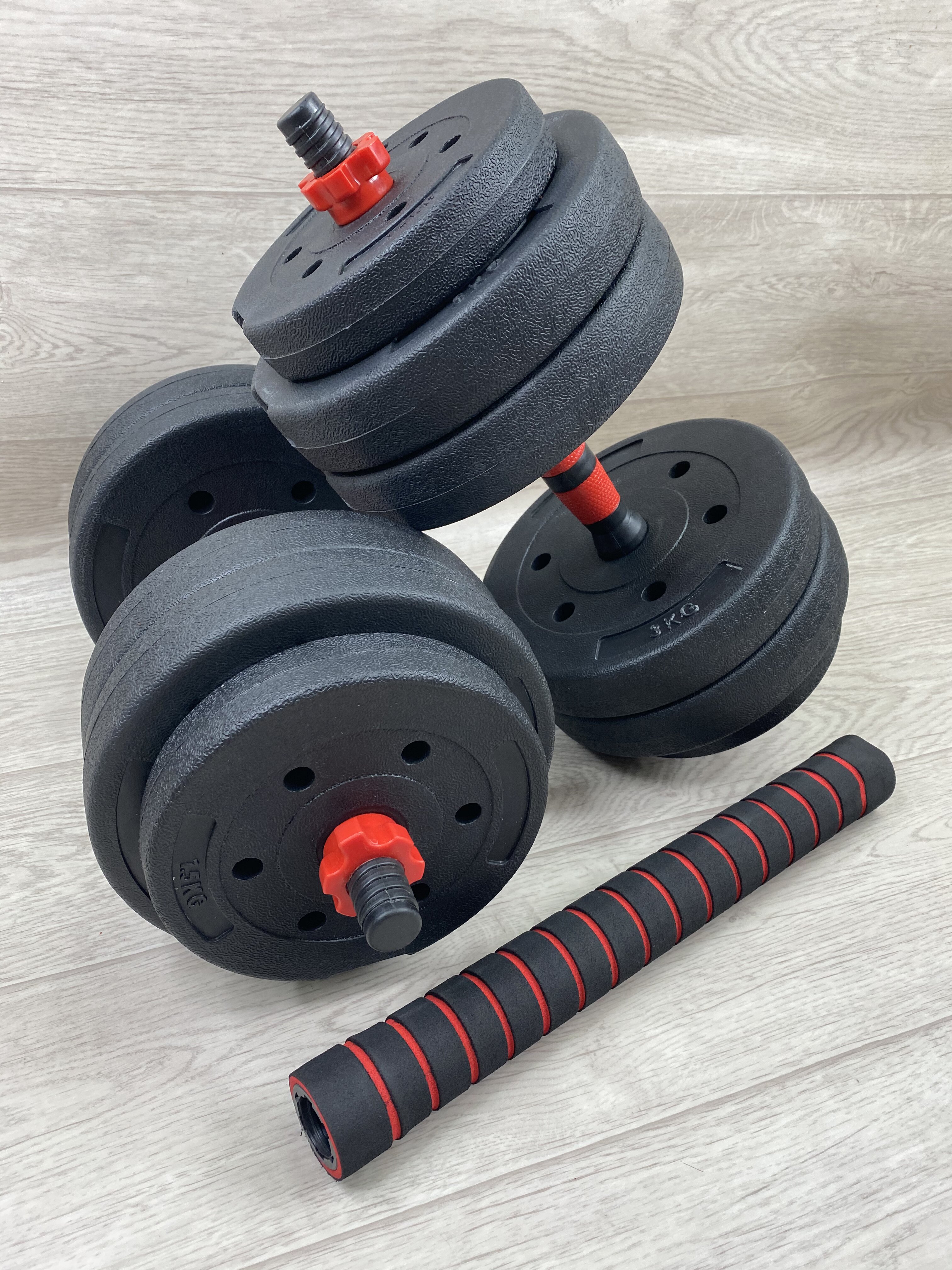 Dumbbells collapsible Blin-da-Grif 16 kg-2 pcs. + end for rod assembly ► Photo 1/6