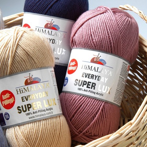 Himalaya Everyday SUPER LUX %100 Anti Pilling Yarn Hand Knitting Crochet 100g-250m Wool Cotton Mink Merino Amigurumi Kid Toy Hat ► Photo 1/6