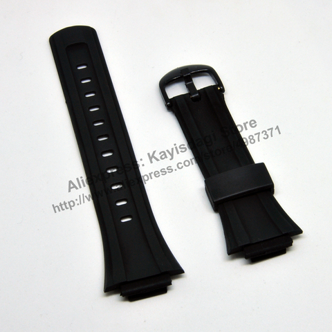 16mm Black Rubber Watch Band / Strap Compatible for Casio DB-E30-1AV / 2AV ► Photo 1/4