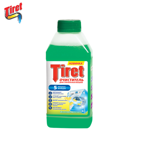 Cleaner for washing machines Tiret freshness of lemon, 250 ml Household cleaning products Cleaning agent chemistry for cleaning chemistry for cleaning Cleaning agent Household cleaning products ► Photo 1/5