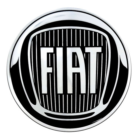 Fiat sticker Official 3D Logo in Black and White ► Photo 1/4