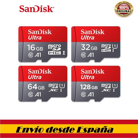 100%, Sandisk class10, micro tf sd card, 16, 32 gb, 64gb, 128gb, microsd card, memory card ► Photo 1/6