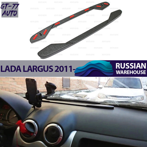 Deflector heating windshield for Lada Largus 2011- function pad for collect things interior material ABS plastic ► Photo 1/6