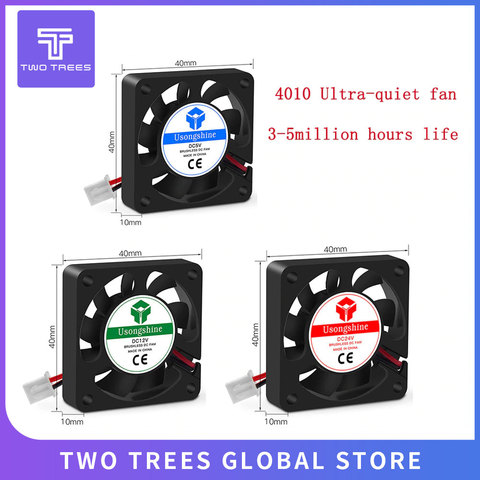 3D printer Fan Cooling fan 4010 5/12/24V  (40*40*10mm) Fan 4010 5 12 Volt Brushless DC Fans for heatsink cooler cooling radiator ► Photo 1/6