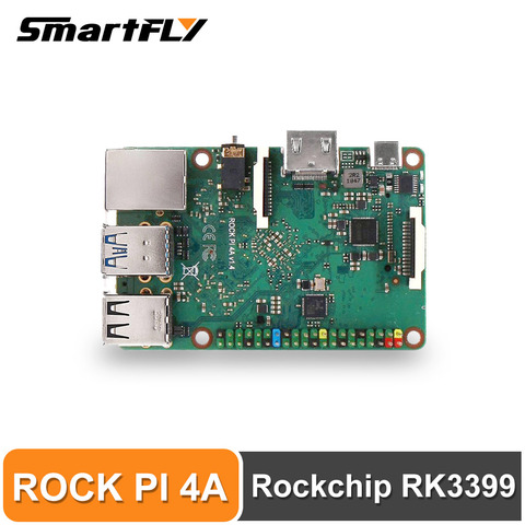 ROCK PI 4A V1.4 Rockchip RK3399 ARM Cortex six core SBC/Single Board Computer Compatible with official Raspberry Pi Display ► Photo 1/6