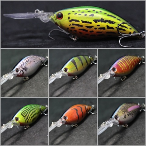 wLure 11cm 18.5g with Reflection Foil Transparent Paint Deep Diver 4-5 Meters Tight/Fast Action Crankbait Fishing Lure C739 ► Photo 1/6