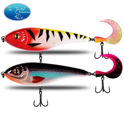 CF Lure fishing lure Slow Sinking jerk bait jointed bait Soft Tail 68mm/90mm/105mm/120mm/135mm musky pike ► Photo 1/6