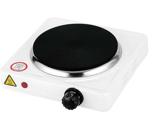 Houseware electric kitchen BN3649-Q 1 fire 1000W, stainless steel, non stick. LED sign. Overheating protection ► Photo 1/1