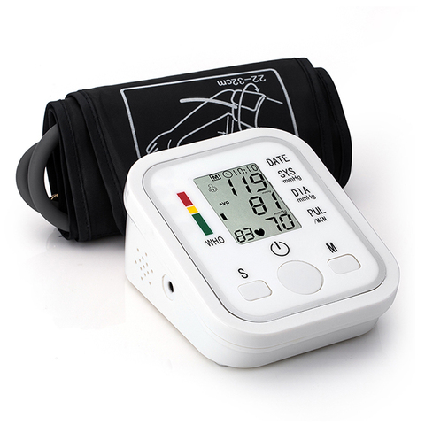 Arm Band Type Tonometer Blood Pressure Monitor Portable & Household  Sphygmomanometer LCD Display Accurate Measurement ► Photo 1/6