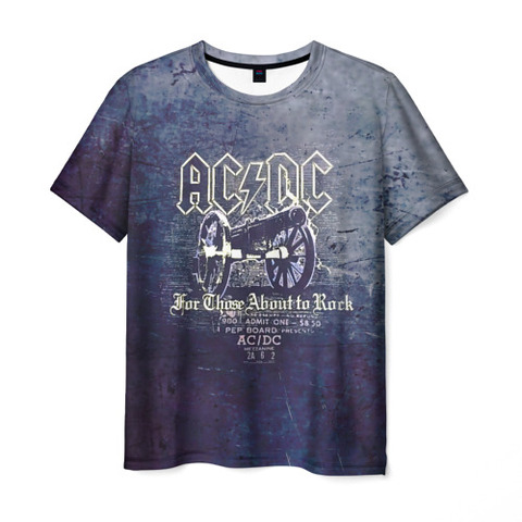 Men's T-shirt 3D AC/DC gun ► Photo 1/2