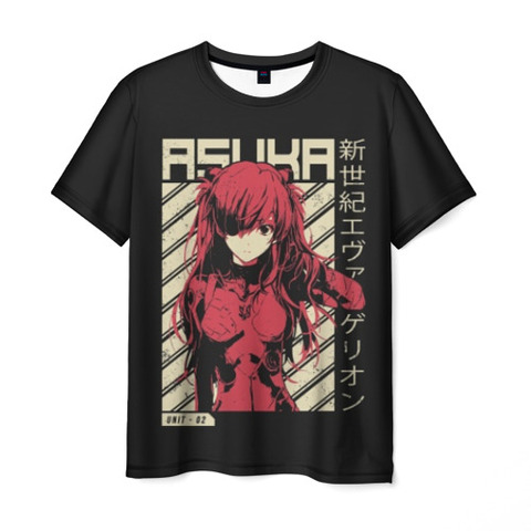 Men's T-shirt 3D Evangelion Asuka ► Photo 1/3