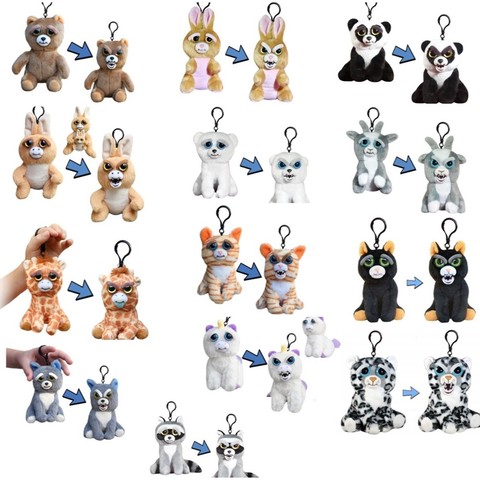 Feisty Pets Mini plush keychain clips ► Photo 1/3