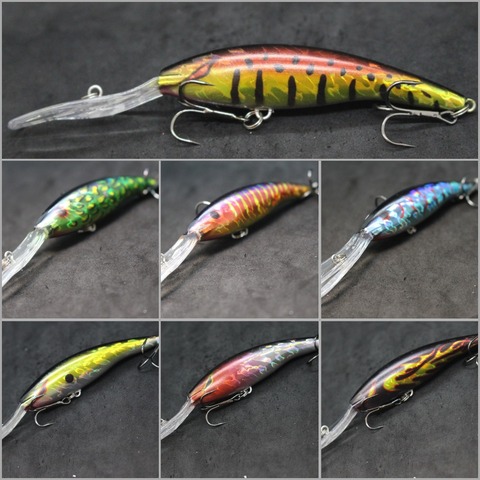 wLure 13cm 14.3g Deep Diving Tight Wobble Slow Floating Fishing Lure 2022 New Model High Quality ABS Construction M758 ► Photo 1/6
